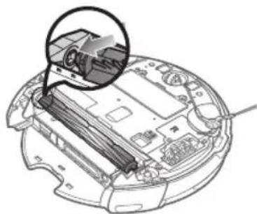 SAMSUNG VCR8980L3K - LIMPAR O FILTRO DO COMPARTIMENTO DO PÓ AUTO-ESVAZIADOR - 21