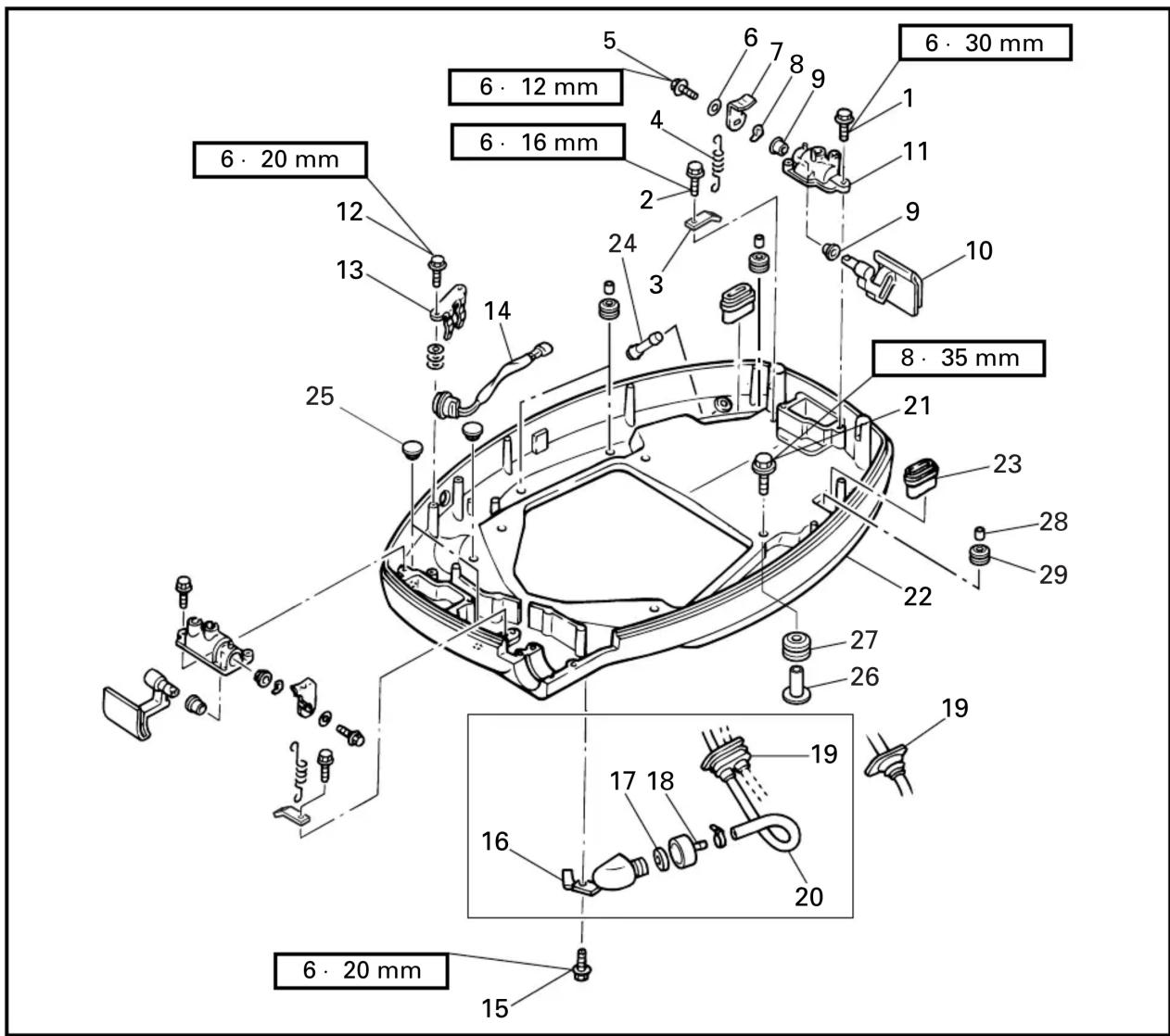 6·20 mm 6·12 mm 6·16 mm 6·30 mm 8·35 mm 6·20 mm 12 13 14 25 24 3 5 6 7 8 9 1 11 9 10 21 23 28 29 22 27 26 19 17 18 19 16 20 15