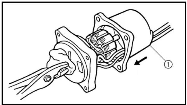 YAMAHA F115A - INSTALLING THE ARMATURE - 1