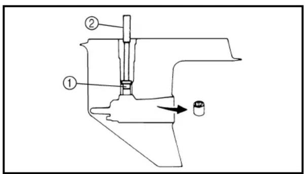 YAMAHA F115A - DESMONTAJE/MONTAJE DEL CONJUNTO DE LA CAJA INFERIOR - 1