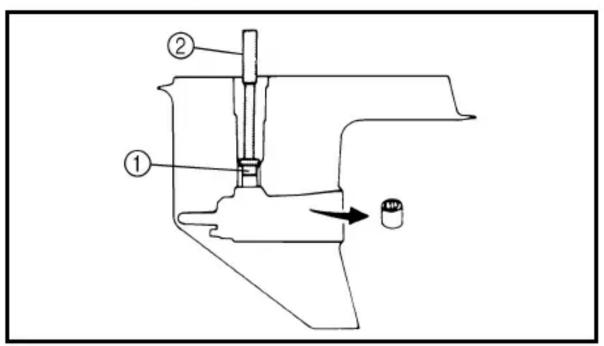 YAMAHA F115A - DESMONTAJE/MONTAJE DEL CONJUNTO DE LA CAJA INFERIOR - 1