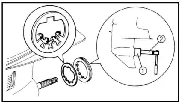 YAMAHA FL115A - DISASSEMBLING/ASSEMBLING THE FRONT PROPELLER SHAFT ASSEMBLY - 2