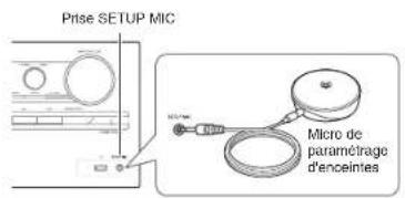 Prise SETUP MIC Micro de paramétrage d'enceintes