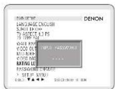 DENON LANGUAGE ENGLISH SUPPORT ON TO ASPECT US PS 10 TYPE FOR WAIT FOR VIDEO OUT MUSHROOM VIDEO AND RATING LE PASSWORD LENGTH > SHIFT ORDER) SELECT ▼▲▼ ▼