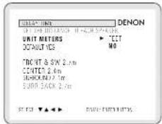 COLD" HUNT UNIT METERS DEFAULT YES "CONT & SW 2.4m CONTEN 2.4m SHORT BACK 2.4m ST CNT ▼▲▼▼ DENON NO NEW FUTTER ITEMS