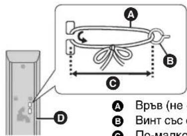 A B C D A Връв (не B Винт със C По-малко