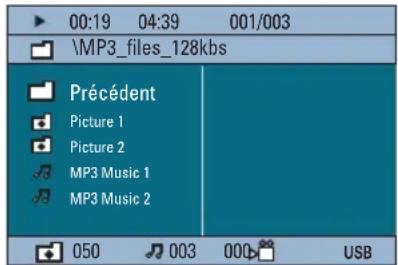 00:19 04:39 001/003 \MP3_files_128kbs Précédent Picture 1 Picture 2 MP3 Music 1 MP3 Music 2 050 003 000 USB
