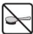 Illustration showing two steps of a vacuum cleaner's usage: adding a component to a container and using a brush.
