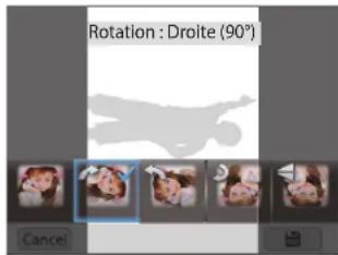 Rotation : Droite (90°) Cancel