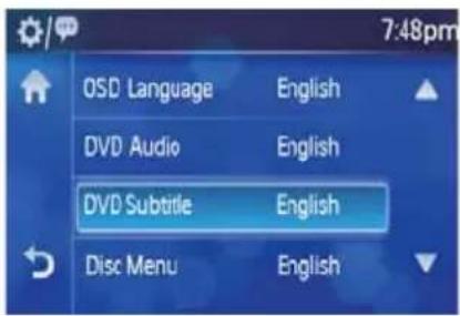 7:48pm OSD Language English DVD Audio English DVD Subtitle English Disc Menu English