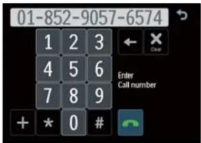 01-852-9057-6574 1 2 3 4 5 6 7 8 9 + * 0 # Enter Call number