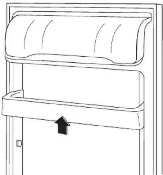 Küppersbusch IKE 326-0-2 T - Positioning the door shelves - 1