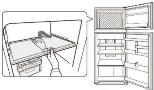 SHARP SJ-GC480VSL - Mai multe alimente pot fi depozitate prin înlăturarea următoarelor accesorii, așa cum este indicat în figura de mai jos. - 1