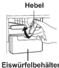 Hebel Eiswürfelbehälter