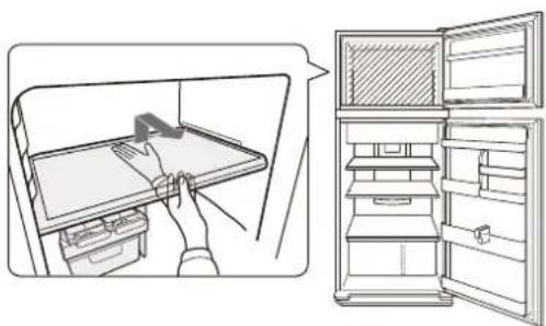 SHARP SJ-GC480VSL - Plus d'aliments peuvent être rangés en retirant les accessoires suivants comme indiqué dans la figure ci-dessous. - 1