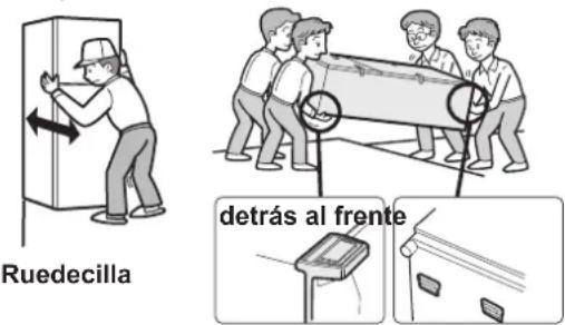 Ruedecilla detrás al frente