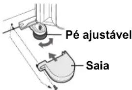Pé ajustável Saia
