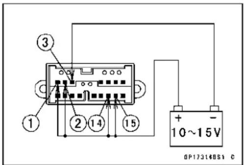 ③ ① ② 14 ⑮ + - 10~15V @P17316BS1 C