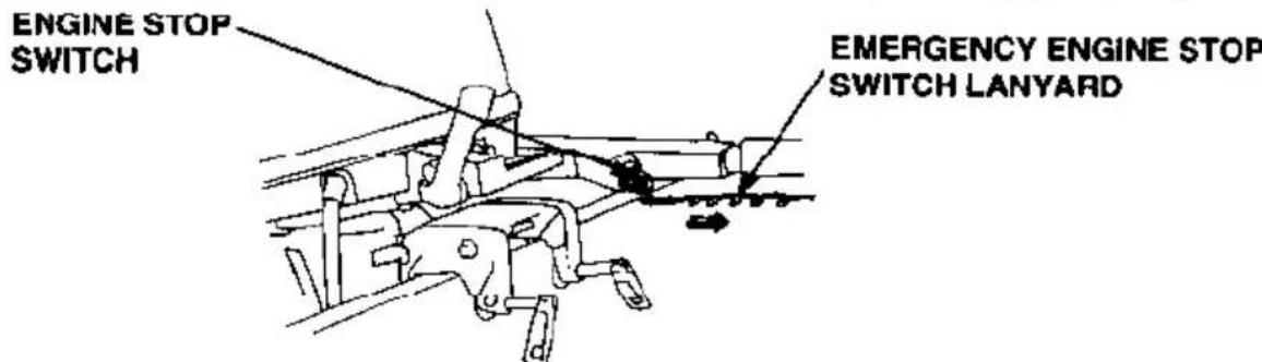 ENGINE STOP SWITCH EMERGENCY ENGINE STOP SWITCH LANYARD