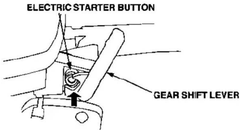 ELECTRIC STARTER BUTTON GEAR SHIFT LEVER