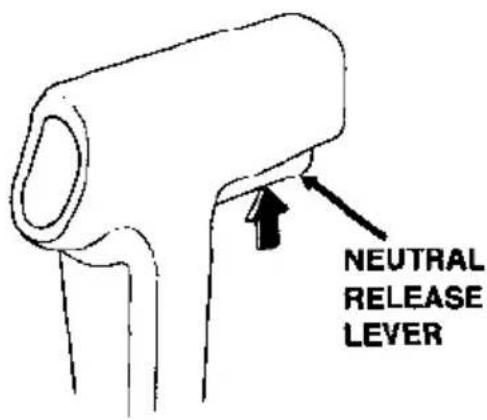 NEUTRAL RELEASE LEVER
