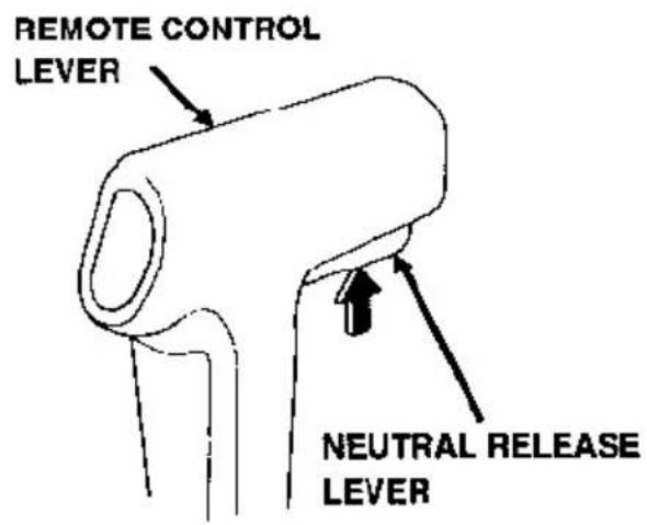REMOTE CONTROL LEVER NEUTRAL RELEASE LEVER