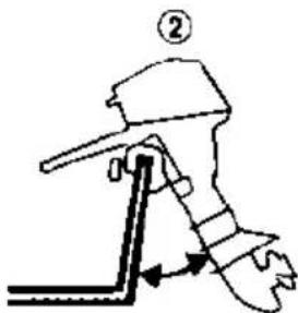 Diagram showing a mechanical or electrical component with labeled step number ② and directional arrows indicating movement.