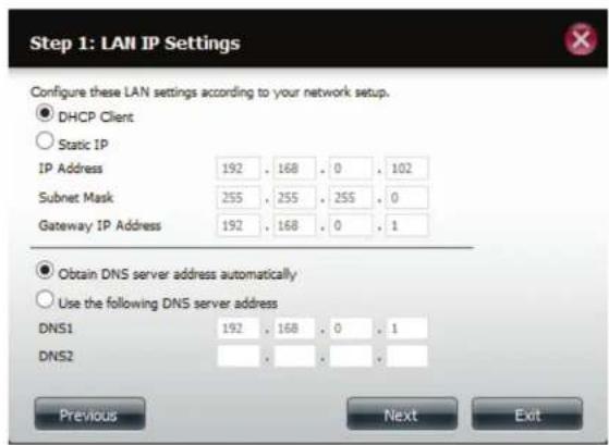 D-LINK DNS-327L - Gestion du réseau Configuration du réseau local - 3