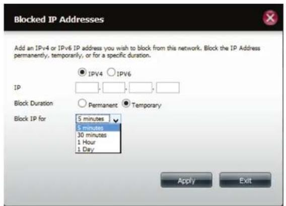 D-LINK DNS-327L - Bloquer la liste d'IP - 3