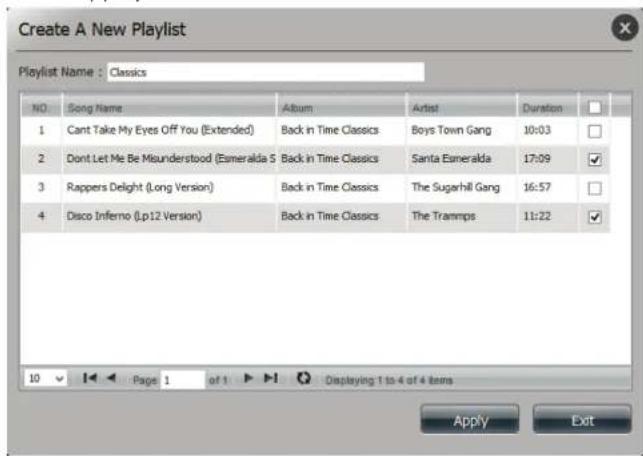 D-LINK DNS-327L - My Music - Créer une playlist - 2