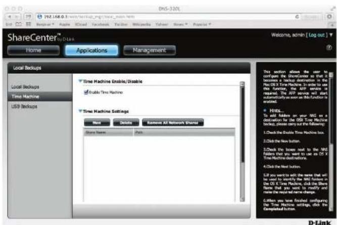D-LINK DNS-327L - Time Machine - 18