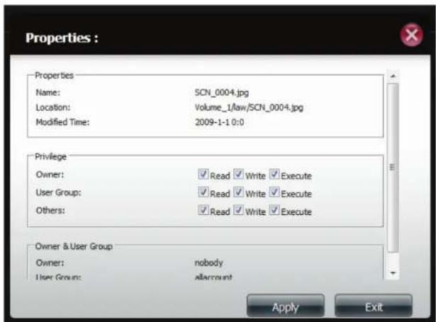D-LINK DNS-327L - Propriétés - 2