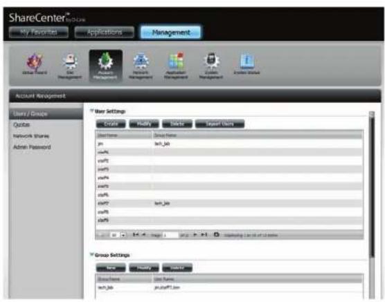 D-LINK DNS-327L - Création d'un groupe - 10