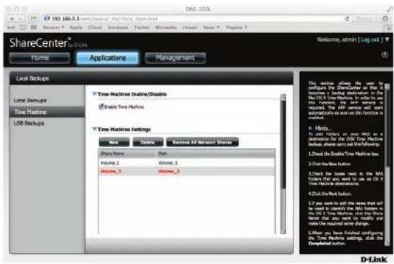 D-LINK DNS-327L - Time Machine - 14