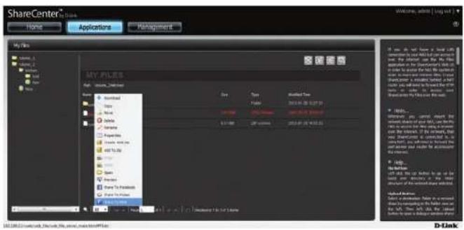 D-LINK DNS-327L - Partager sur Facebook - 5