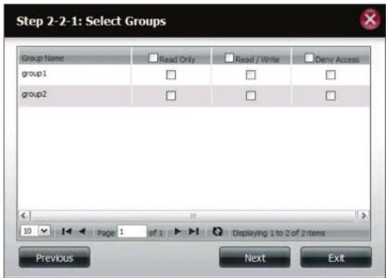 D-LINK DNS-327L - Assistant Ajouter/Modifier des partages réseau - 5