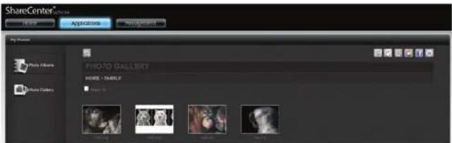 ShareCenter® File Edit Applications Newsgnsm My Home Photo Archive Photo Gallery PISO-TO GALLERY HOME - NAMELY HOME 12