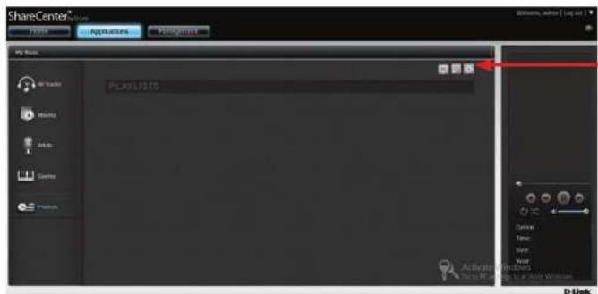 D-LINK DNS-327L - My Music - Créer une playlist - 1