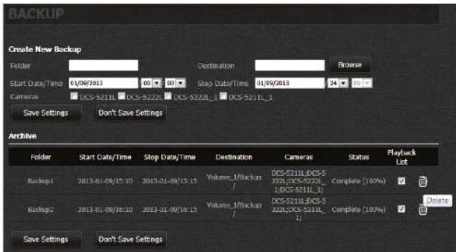D-LINK DNS-327L - My Surveillance - Configuration - Configuration d'événement - 19
