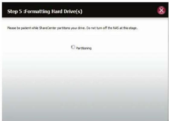 D-LINK DNS-327L - Welcome To Hard Drive Configuration Wizard - 6