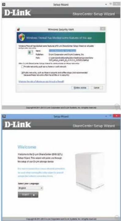 D-LINK DNS-327L - Installation sous Windows Assistant d'installation - 1
