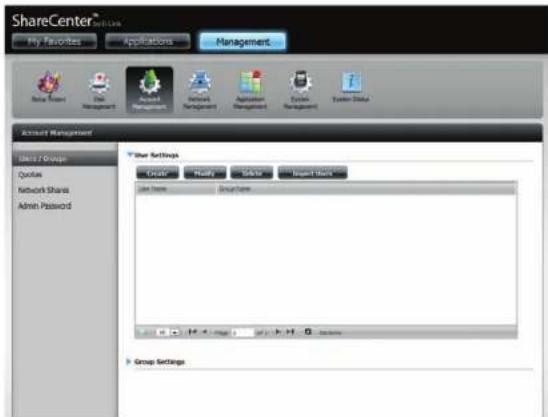 D-LINK DNS-327L - Importation d'utilisateurs - 1