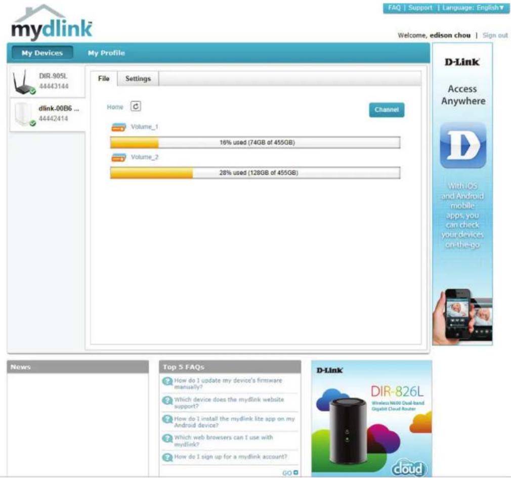 D-LINK DNS-327L - Col Activ/Désactiv - 7