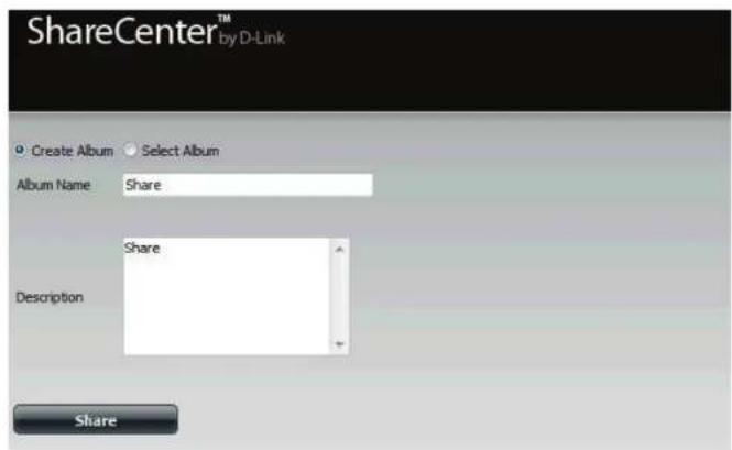D-LINK DNS-327L - Partager une photo sur Facebook - 5
