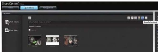 D-LINK DNS-327L - Partager une photo sur Facebook - 1