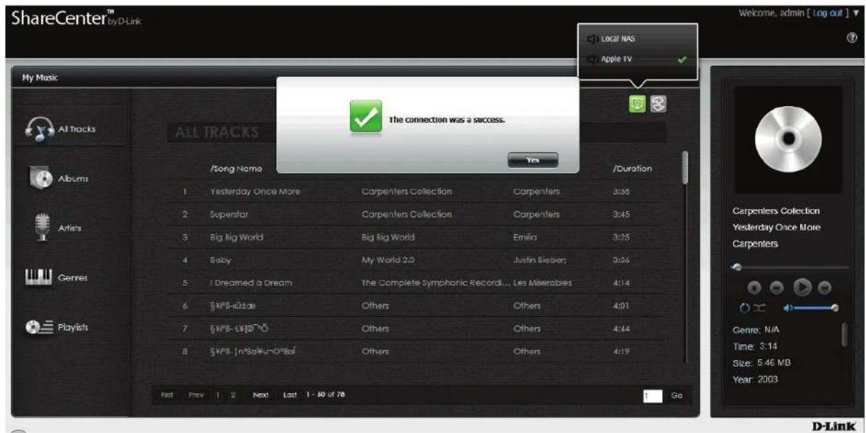 D-LINK DNS-327L - My Music - Lecture de musique sur un appareil Apple - 1