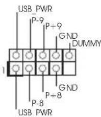 USB PWR P-9 P+9 GND DUMMY 1 P-8 GND P+8 USB PWR