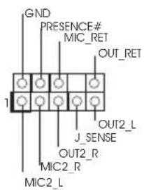 GND PRESENCE# MIC_RET OUT_RET J.SENSE OUT2_R MIC2_R MIC2_L