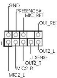 GND PRESENCE# MIC_RET OUT_RET J_SENSE OUT2_R MIC2_R MIC2_L