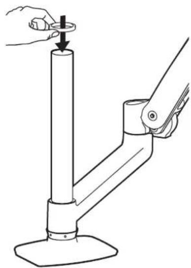 Ergotron WorkFit 45-405-026 - Mount extension and arm to pole. - 7